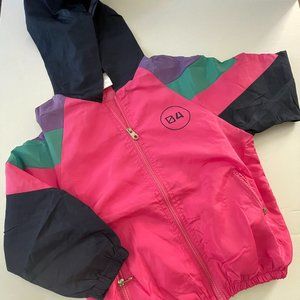 pink windbreaker
